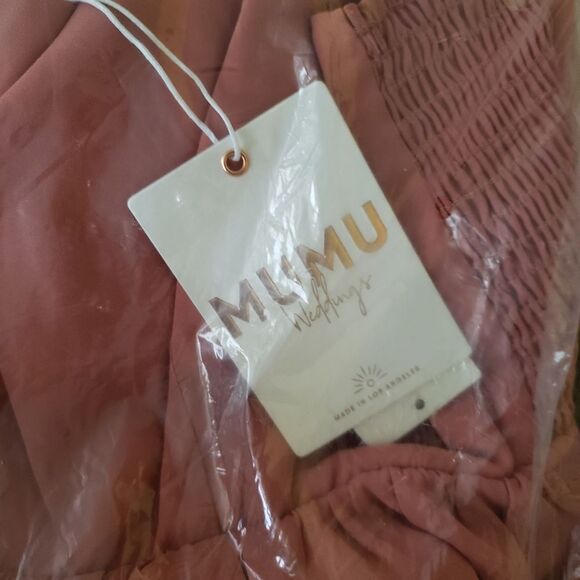 Show Me Your Mumu June Rustic Mauve Crisp Bridesmaids Maxi Dress XL - Picture 7 of 9